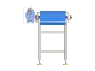 Modular Belt Conveyor 01 Low-poly 3D model