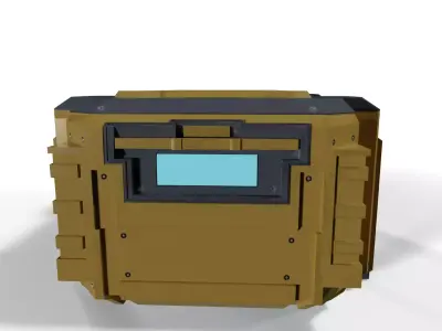 Sci-Fi Ammo Crate Low-poly 3D model