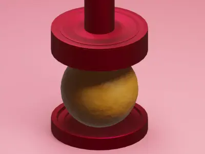 Press satisfying animation  Low-poly 3D model