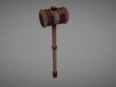 Medieval Warhammer Collection 01 Low-poly 3D model