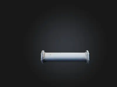 natural gas pipe Low-poly 3D model