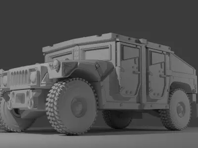IDF Armored Hummer 3D print model