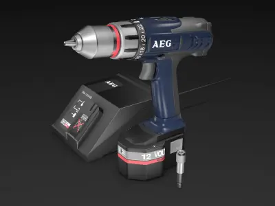 AEG screwdriver 3D model