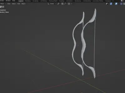 two bows  Free 3D model