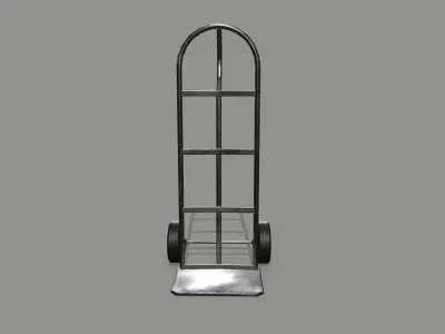 Trolley hand truck Low-poly 3D model purchase