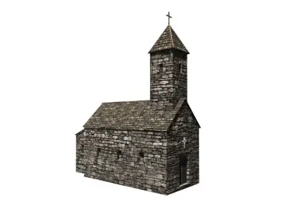 Medieval building pack Low-poly 3D model