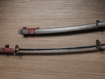 Realistic Katana 3D Model 3D model