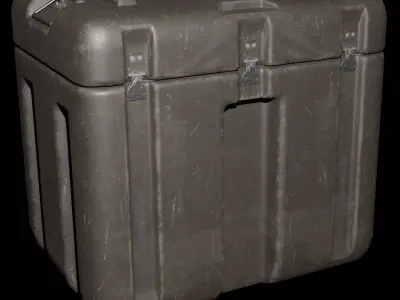 Military Box Low-poly 3D model