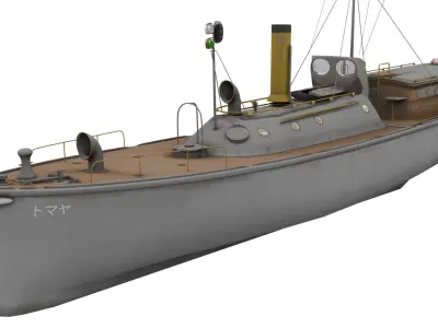 17m Motor pinnace 3D model