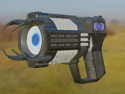 BLAST REVOLVER Free low-poly 3D model