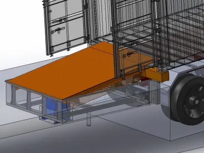 Hydraulic Dock Leveler 3D model
