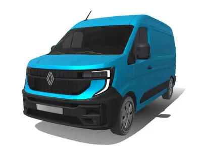 Renault Master 2024 High Quality Commercial Van 3D model