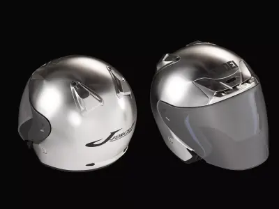 Shoei J-Force 2 Helmet 3D Modelling Low-poly 3D model