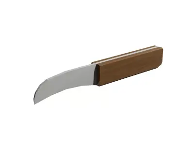 Vegetable Knife Low-Poly 3D model