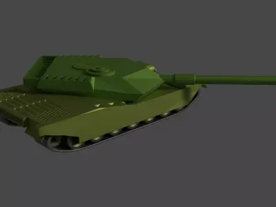 ally tank 1 Low-poly 3D model