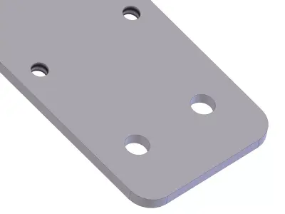 Universal Photoelectric Sensor Bracket - Flat Type M2-5 3D model