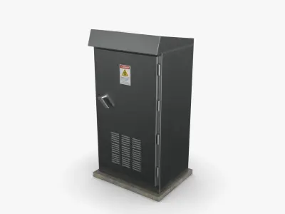 Electrical Box 03 Low-poly 3D model