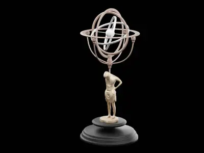 Armillary Sphere Low-poly 3D model purchase