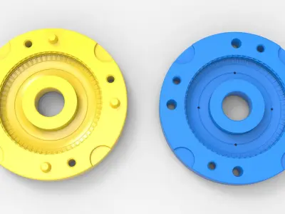 Mold for diecast truck tire 10 Scale 1 to 10 and 1 to 14 3D print model