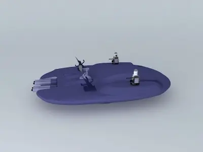 Energetic Cannon LPIG6 Free 3D model