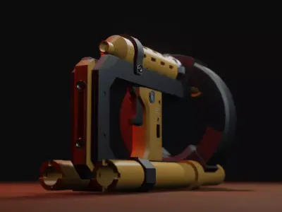 Handheld weapon Free 3D model