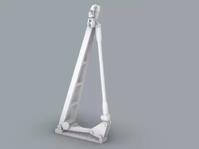 Boat Davit Low-poly 3D model