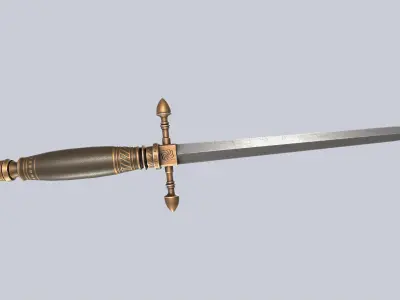 Dagger Low-poly 3D model shop