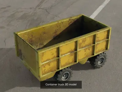 Container trucks 3D models 3D Model Pack