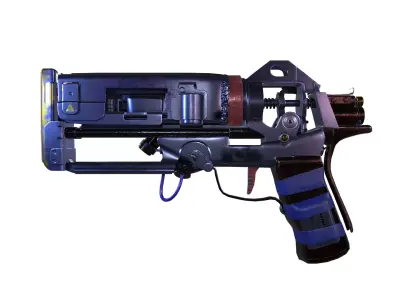 Scrap Pistol Low-poly 3D model