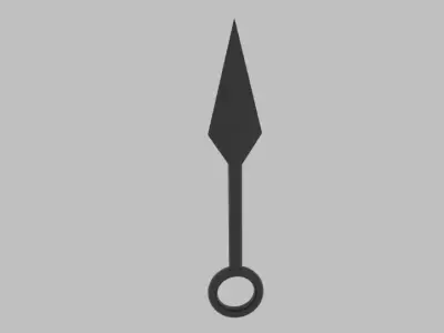 Kunay Low Poly knife Free low-poly 3D model