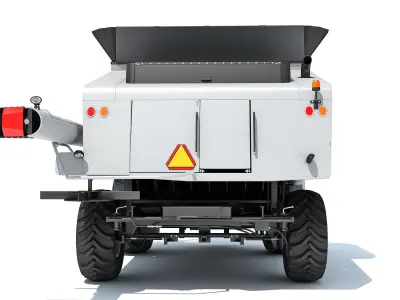 Combine Harvester 3D model 6
