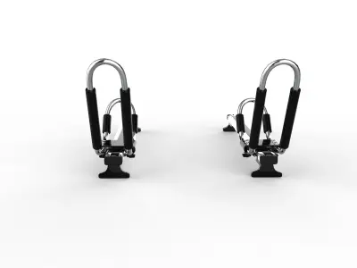 Univerisal Roof Rack Kayak Boat Canoe Surf Ski Car Top Carrier 3D model