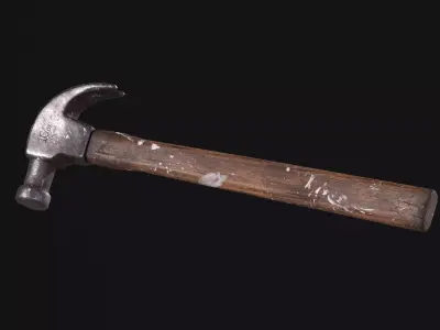 Hammer Low-poly 3D model
