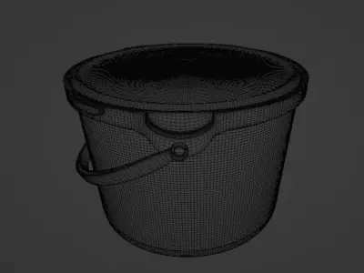 High quality Paint Bucket Small Size 3D model