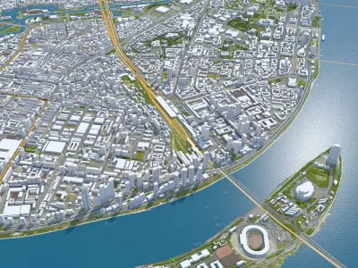 Pyongyang North Korea 3D model
