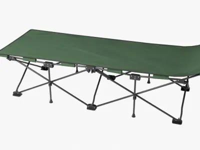 Folding Cot Green 3D model