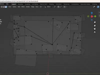 Green wanted Board Low-poly 3D model