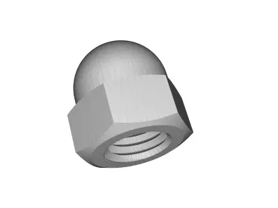 Dome nut Free 3D print model