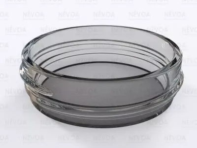 Glass finish - GME 21 00 - 58 mm - Continuous thread 3D model