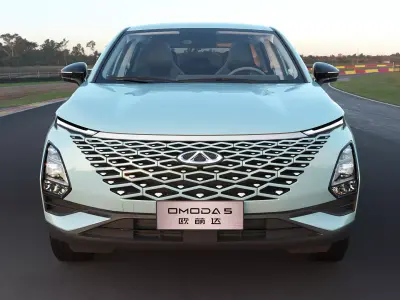 2023 CHERY OMODA 5 with lowpoly interior Low-poly 3D model