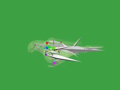 Pionus Parrot Bird Low-poly 3D model