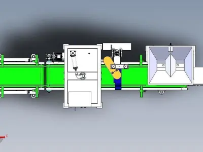 Automatic Quantitative Packaging Scale Machine 3D model 3D model