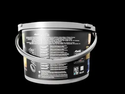 High quality Paint Bucket Small Size 3D model