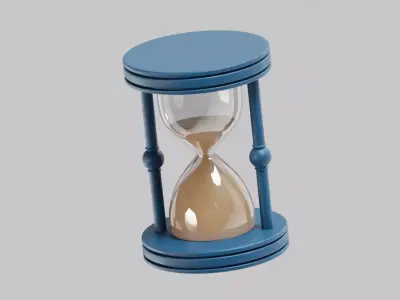 Hourglass Low-poly 3D model