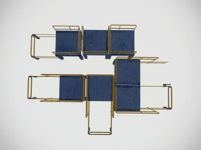 Metal base Platform Low-poly 3D model