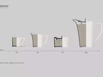 Porcelain Tea Set 3D print model