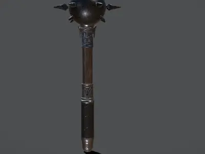 Game ready Mace - medieval weapon Low-poly 3D model