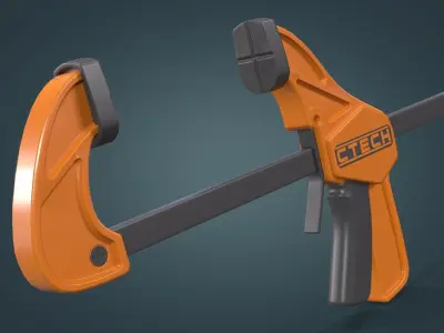 Clamp Low-poly 3D model purchase