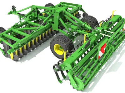 Disc Harrow 3D model