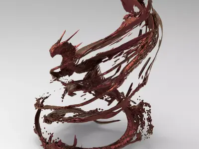 Pheonix crimson splash version 2 3D model